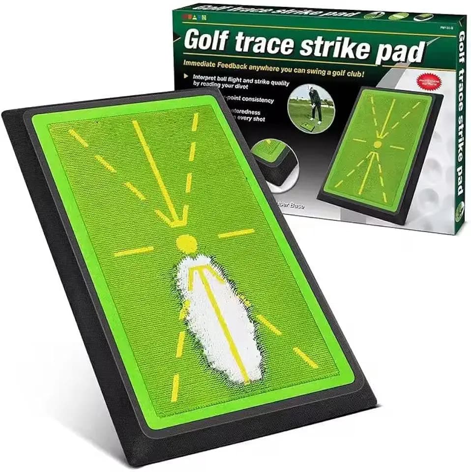 Golf Hitting Swing Path Mats Feedback with Non-Slip Rubber Backing, Swing Training Accessories