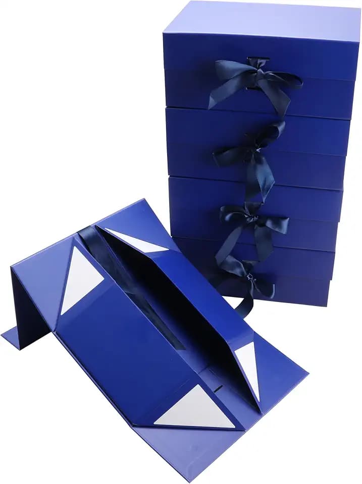Magnetic Gift Box L10.2*W6.7*H4.3inch Ribbon Foldable Gift Packaging Boxes