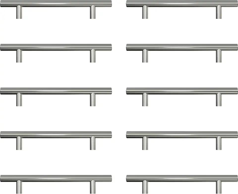 Griffe für Küchenschränke Schrankgriffe Silber 128mm 10 Stück