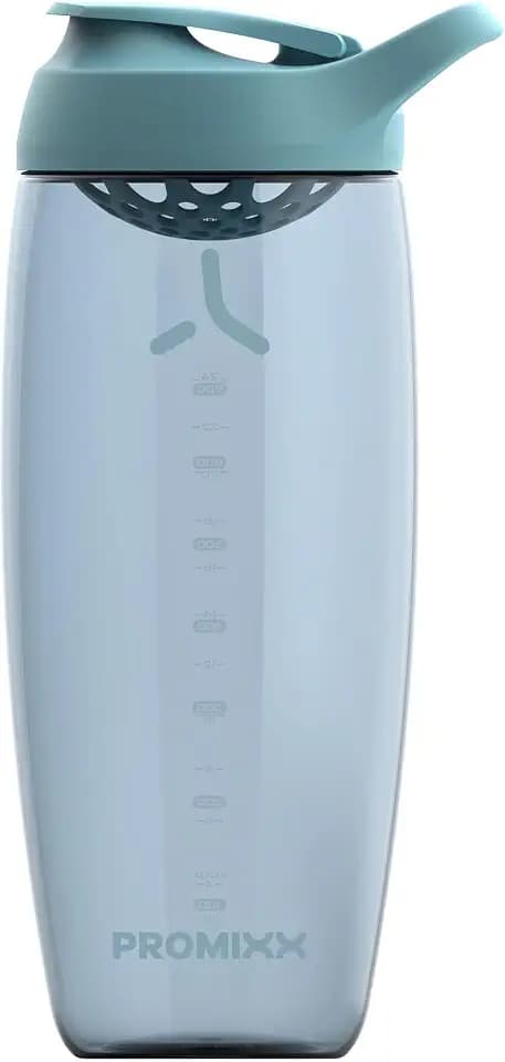 PROMIXX Pursuit Protein Shaker Bottle 32oz, Ecozen, Ocean Calm Blue