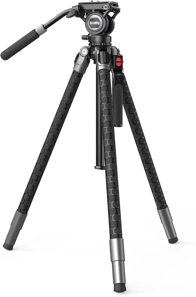SMALLRIG x Potato Jet TRIBEX SE Hydraulisches Aluminium-Kamerastativ mit Fluidkopf, 6kg Tragkraft, max. Höhe 166cm, Professionelles Videostativ für Interviews/Hochzeits/Landschaftsfotografie – 5305
