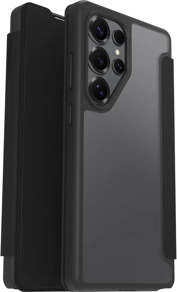 OtterBox React Folio Hülle für Samsung Galaxy S25 Ultra,Transparent/Schwarz