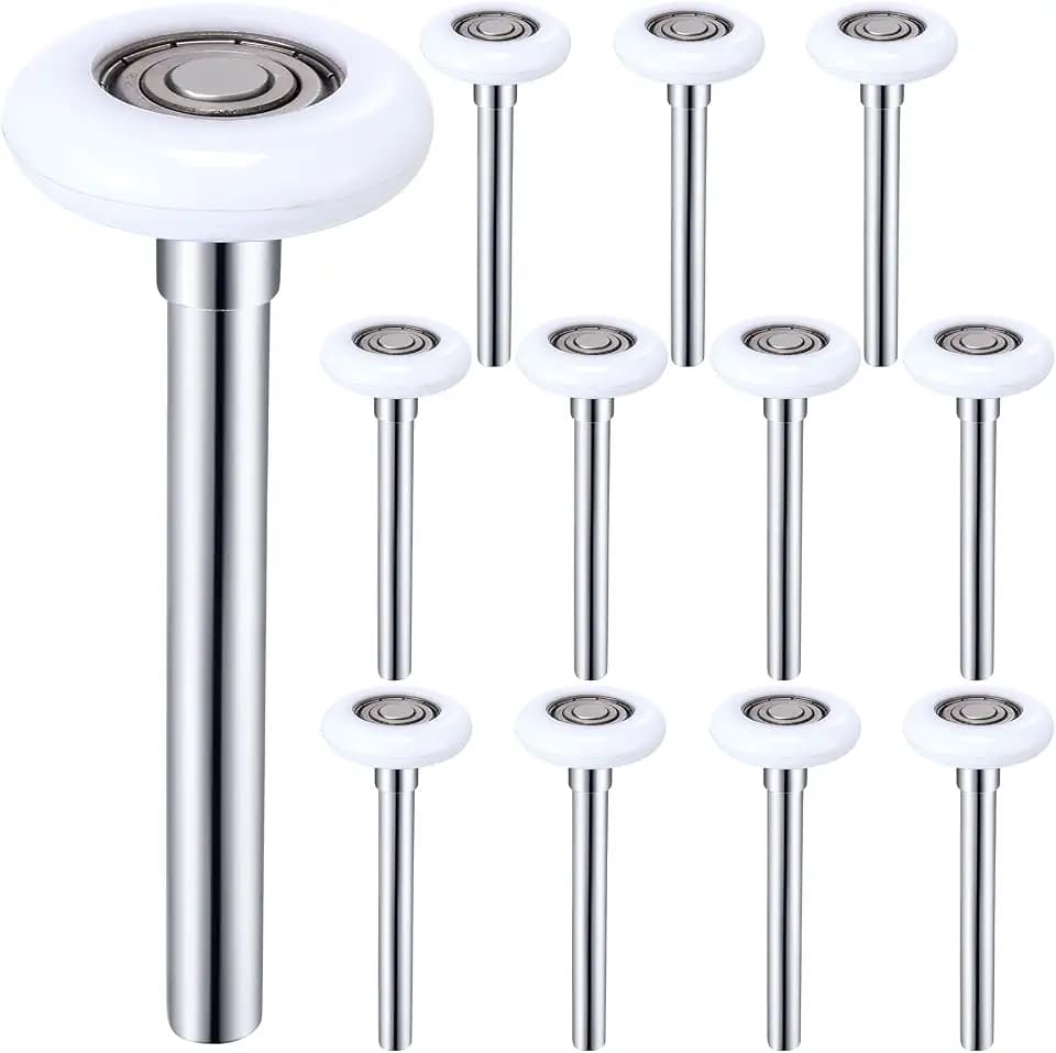 Funtery 12 Pcs Garage Door Rollers 2" Nylon Wheels 4.7" Stem 6200ZZ