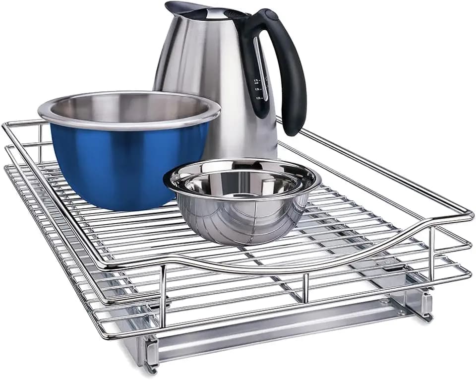 LYNK PROFESSIONAL® Pull Out Cabinet Organizer, Kitchen Slide Out Drawer