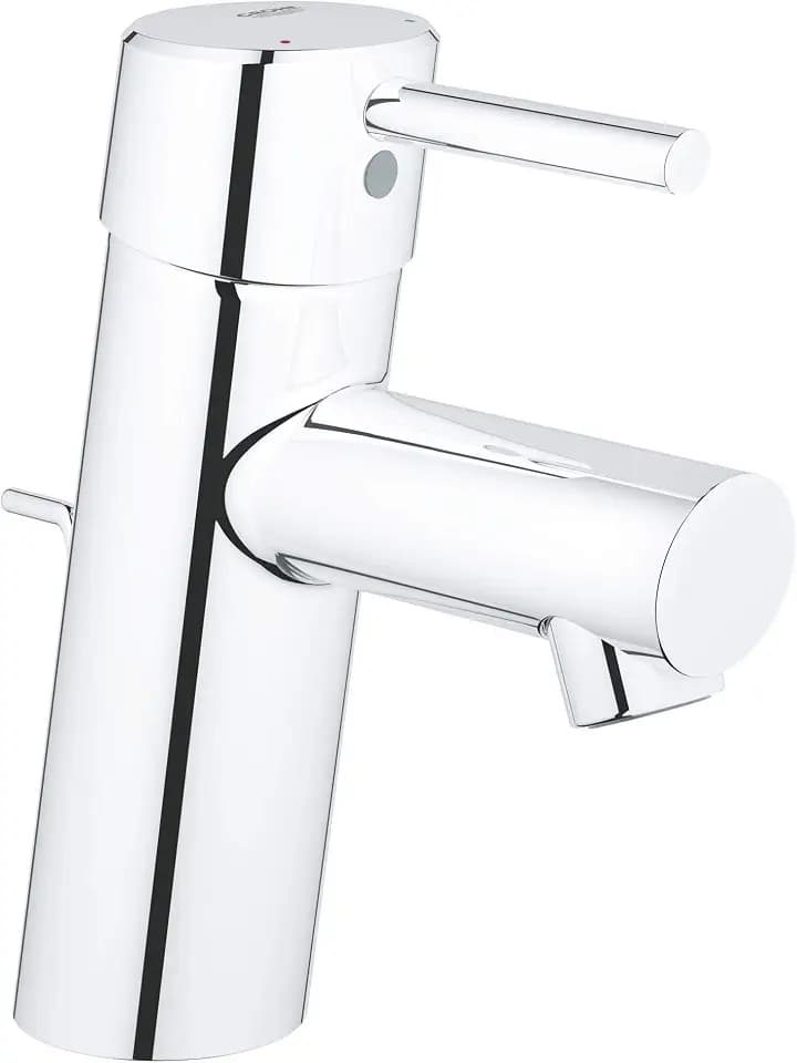 GROHE Concetto Bathroom Sink Faucet, Single Hole Deck Mount, Chrome