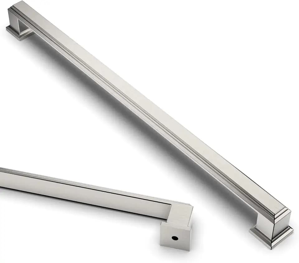 Asidrama 6 Pack 11.3 inch Brushed Satin Nickel Kitchen Cabinet Handles