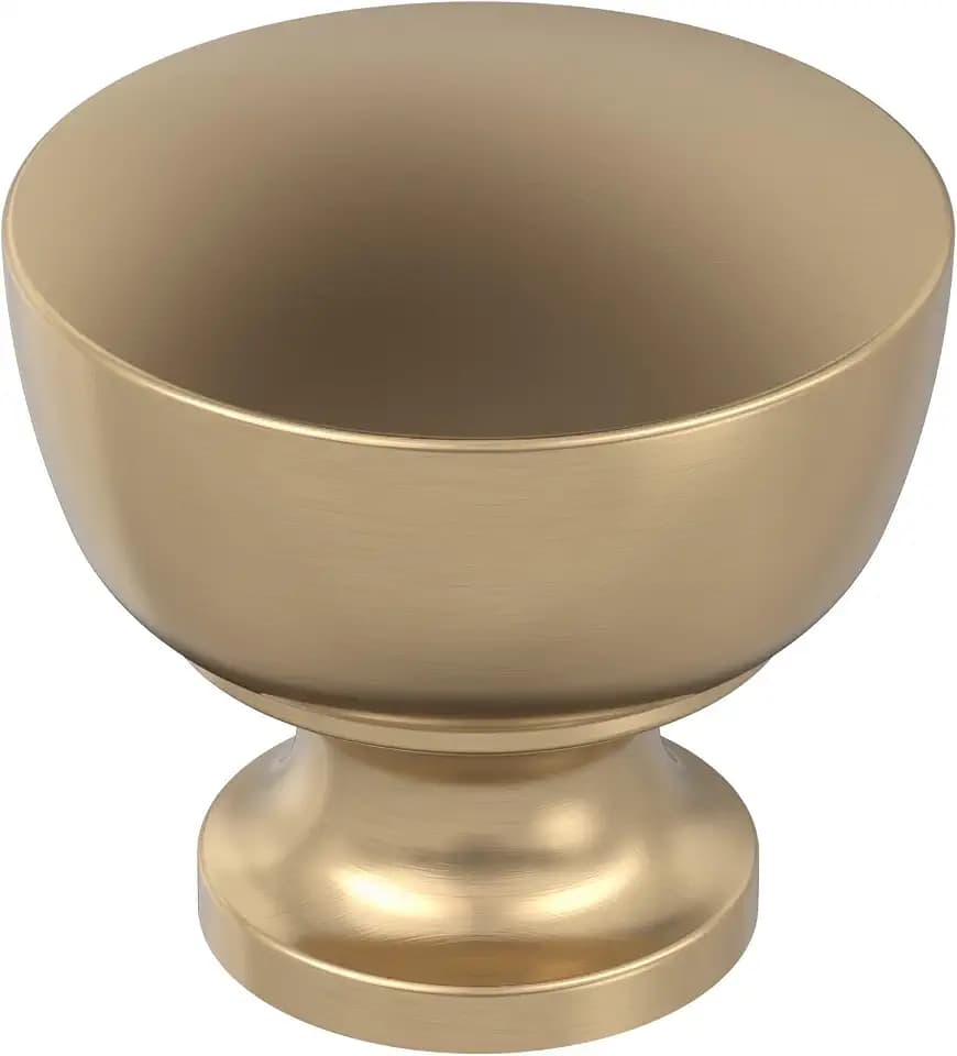 Amerock 25 Pack 1-1/4" Round Chalice Champagne Bronze Cabinet Knob
