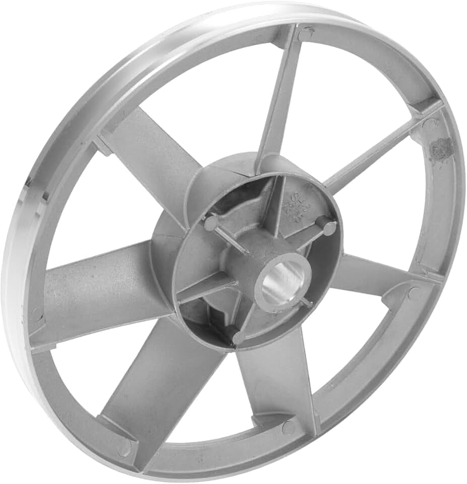 Aluminum Twin Cylinder Air Compressor Motor Pulley 10.43 Inch Flywheel Belt Drive Wheel Replacement for Compressor Systems
