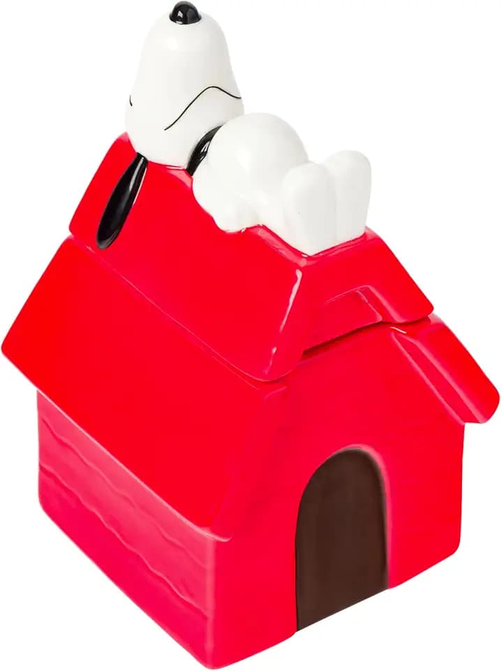 Silver Buffalo Peanuts Snoopy and House, 3D Sculpted Snack Jar