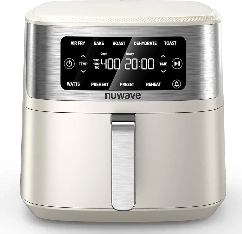Nuwave Brio Plus 7QT Air Fryer, Extra Crispy Results w/Less Oil, PFAS-Free