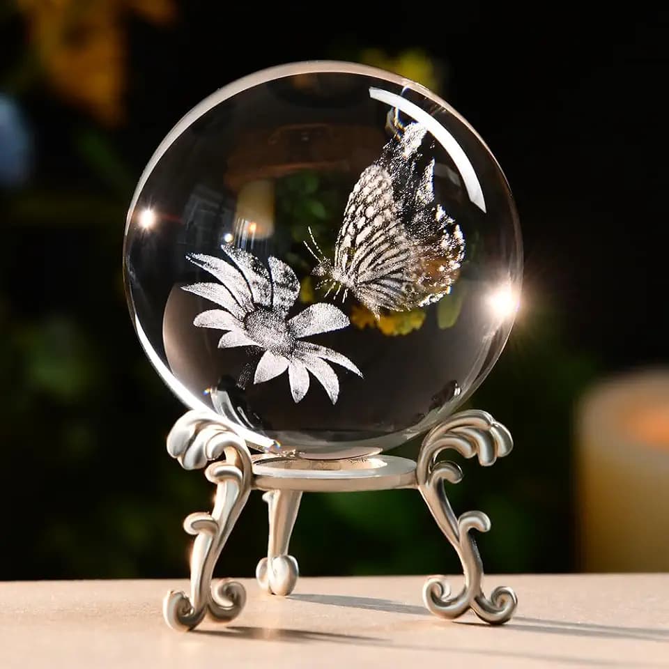 Butterfly Gifts for Women Butterfly Crystal Ball