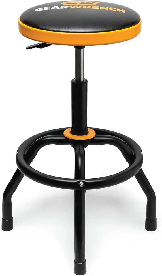 GEARWRENCH Adjustable Height Swivel Shop Stool, 26" To 31" - 86992