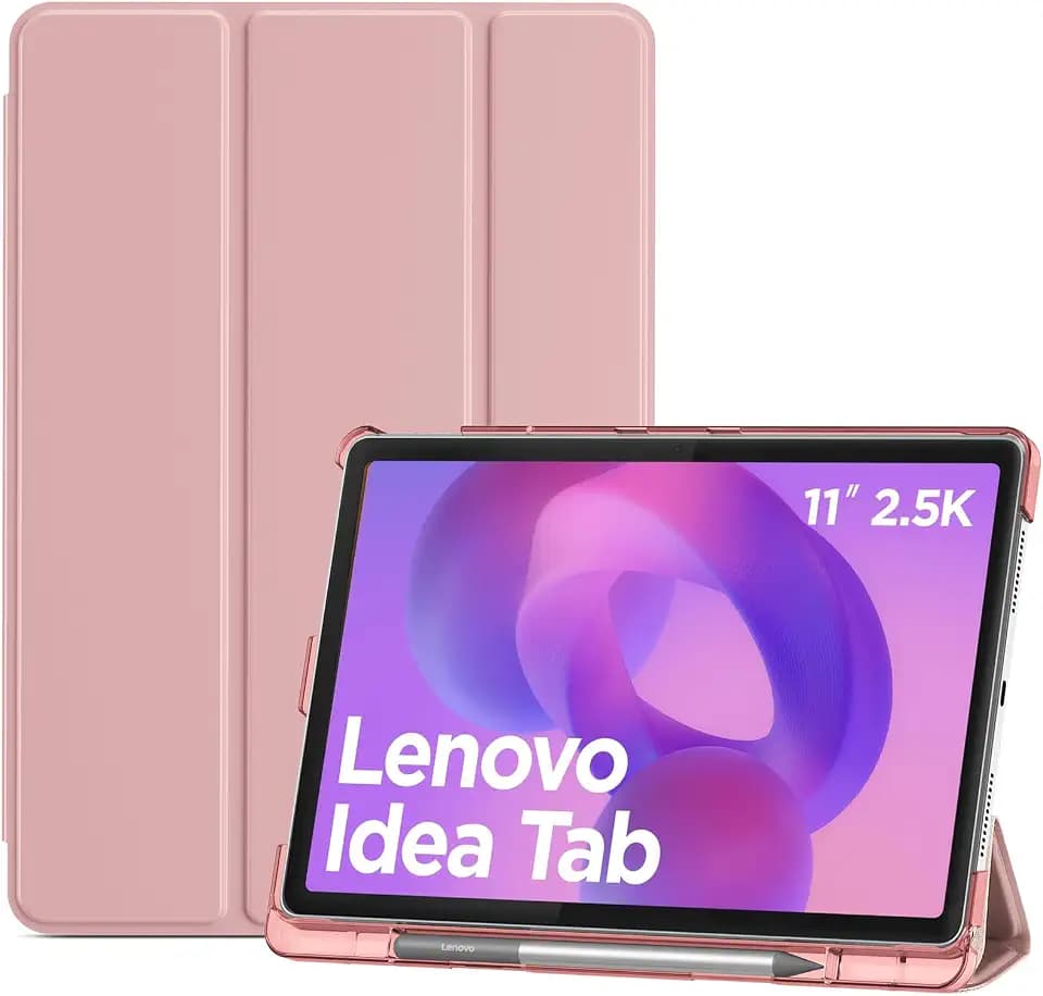 ProCase Hülle für 11'' Lenovo Idea Tab 2025, Schutzhülle Case Smart Cover- Rosa