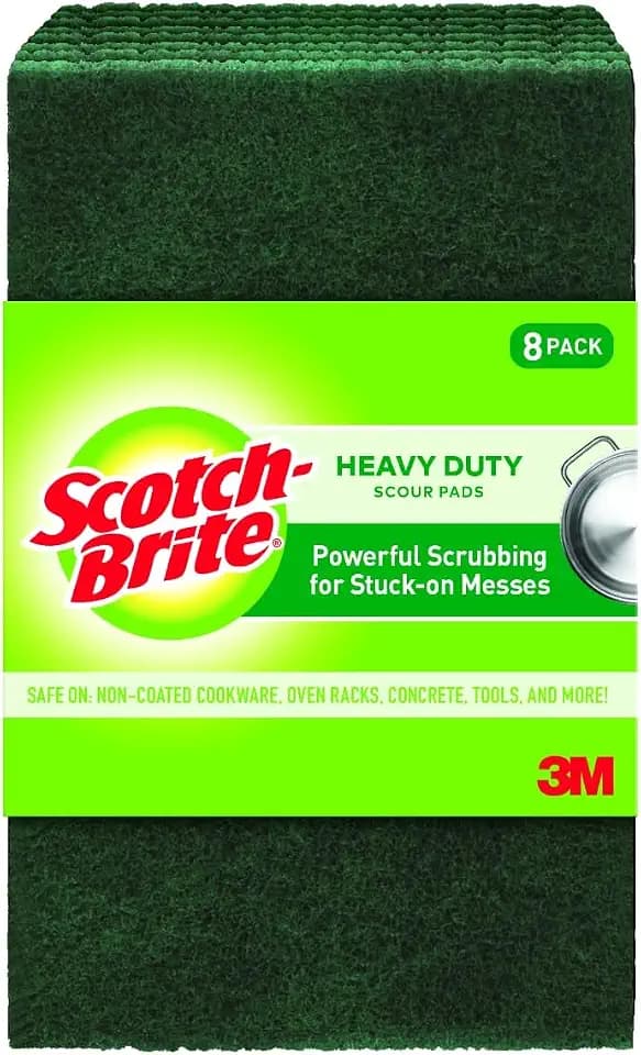 Scotch-Brite Heavy Duty Scouring Pad, 8 Pack