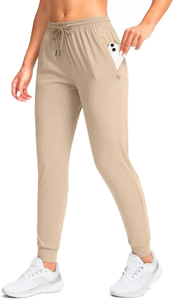 G Gradual Women's Joggers Pants with Zipper Pockets