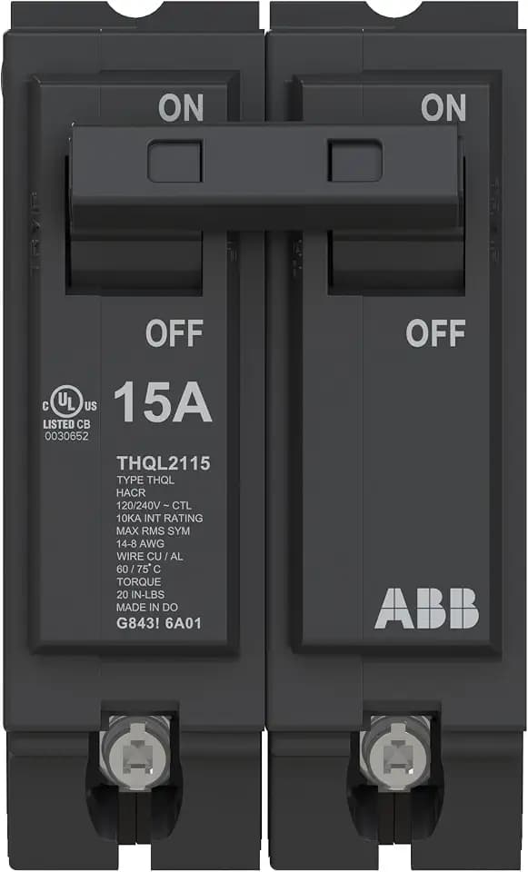 ABB Q-Line® THQL2115 • Circuit Breaker • 15 Amp Double Pole