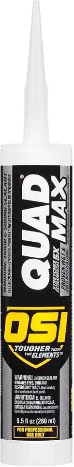 OSI Sealants 1868684 9.5 oz Quad Max Window, Door and Siding Sealant, White
