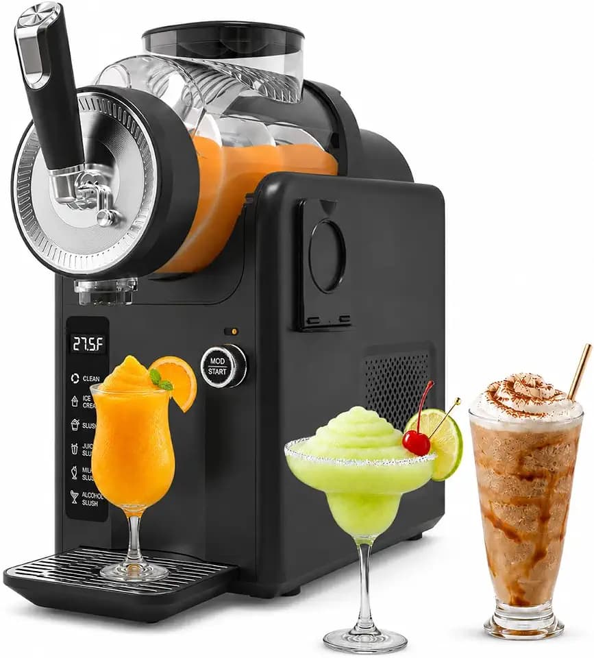 SYINTAO Slushie Machine for Home, No Ice Needed, Soft Serve Ice Cream Maker