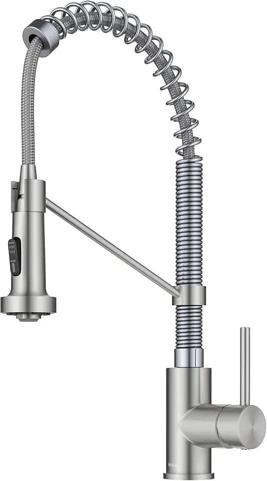 KRAUS Stainless Steel Chrome Pull Down Kitchen Faucet KPF-1610SSCH