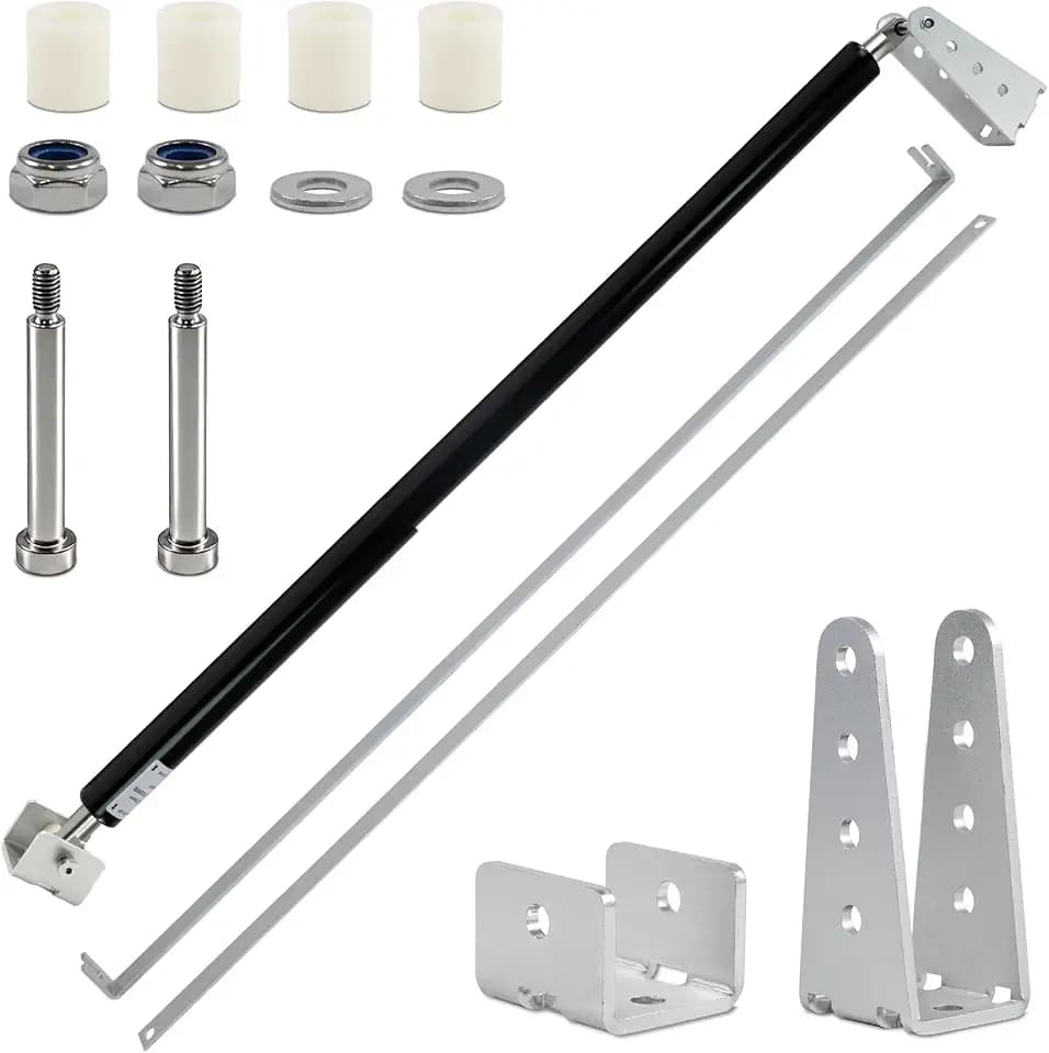 TB400 Hydraulic Outdoor Gate Closer, Heavy Duty Adjustable Gate Closer for Farms, Ranches, Home Yards, Gardens & Sports Fields, Fits 95‑195 Lbs Gates 44‑72 Inches Wide, Black