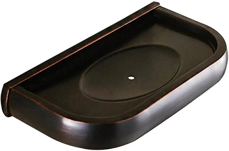 7Trees Solid Brass Bathroom Accessories Wall Mounted Soap Holder Bathroom Soap Dish Shelf Shower Accessories Soap Holder (Black Antique)