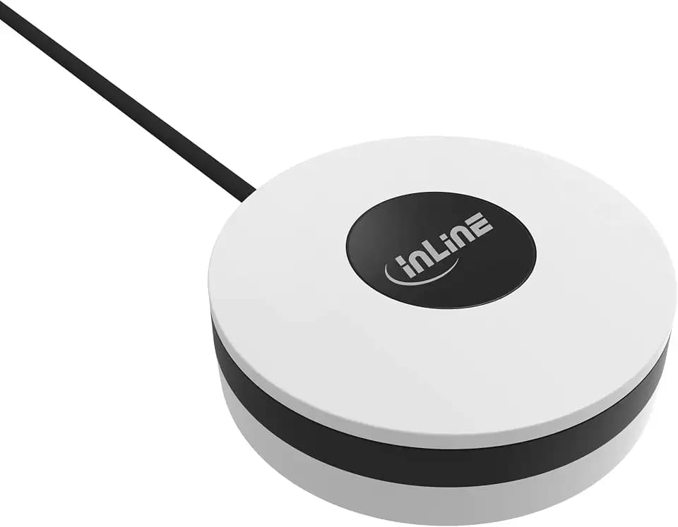 InLine WLAN IR Fernbedienung Smart Home Hub, Universal Infrarot Blaster 2,4GHz, App & Sprachsteuerung für TV, Klimaanlage, HiFi, kompatibel mit Alexa und Google Home, weiß, 40163W