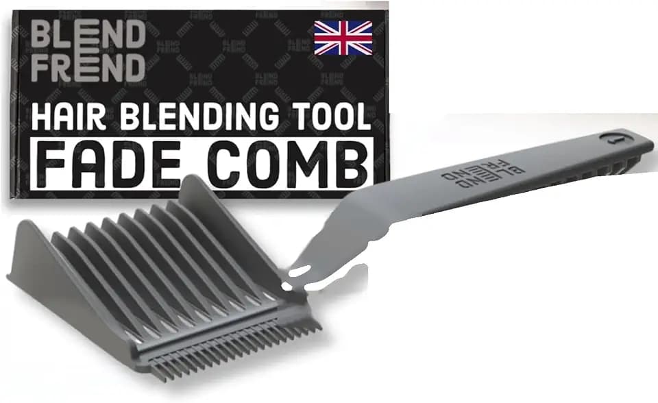 Blend Frend Original Hair Clipper Comb Left Handed – Grade 1 (3mm) | Perfect Blending Comb for Home Users & Novice Barbers | Fits All Clipper Brands | UK-Made