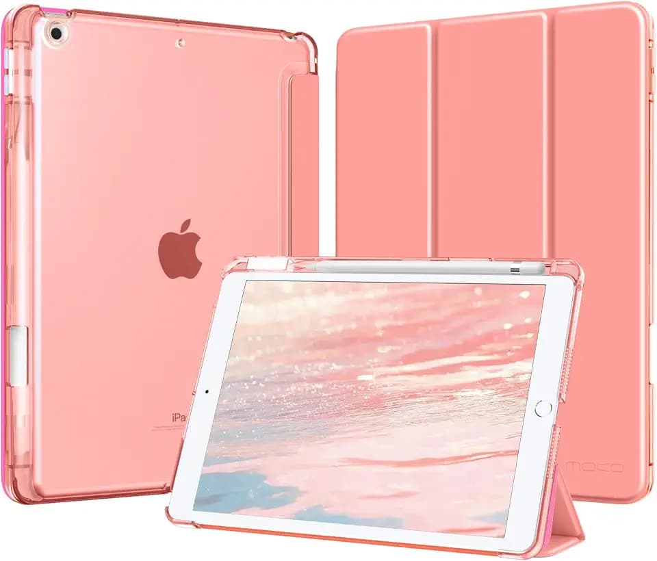 MoKo Leicht Hülle für iPad 9./8./7. Generation 10,2 Zoll mit Stifthalter