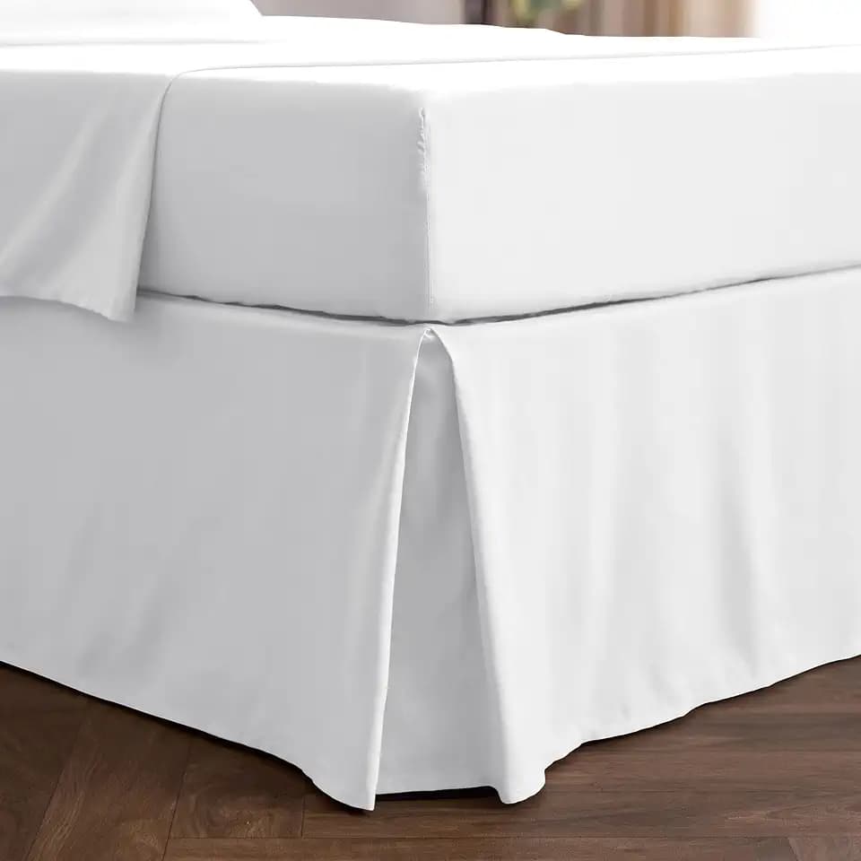 Mellanni Bed Skirt Queen Size - Tailored Drop Bed Skirting