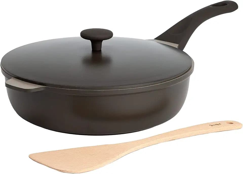 Goodful All-in-One Pan, Multilayer Nonstick Cookware Set, High-Performance Construction, Multipurpose Design Replaces Multiple Pots and Pans, Dishwasher Safe, 11-Inch, 4.4-Quart Capacity, Graphite