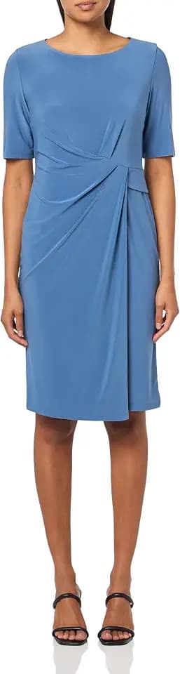 Kasper Women's Elbow SLV Pleat Front Dress