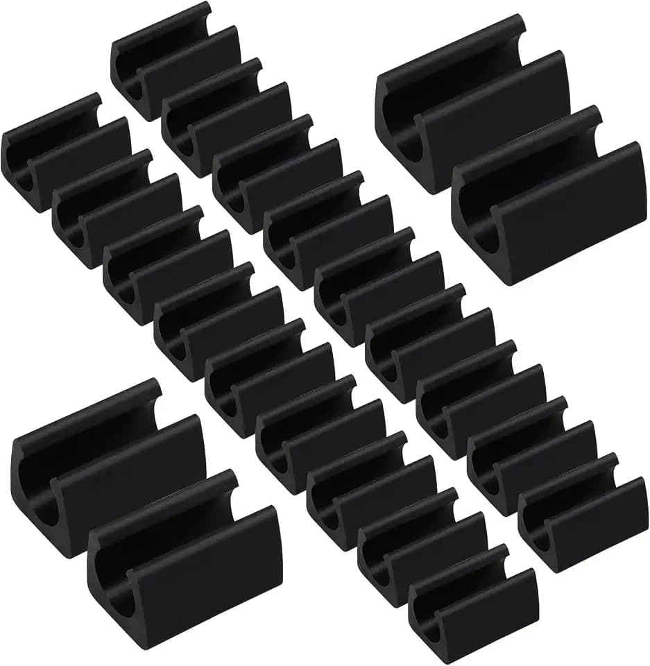 24pcs 12mm Rectangle Chair Leg Covers, Chair Rail Protectors