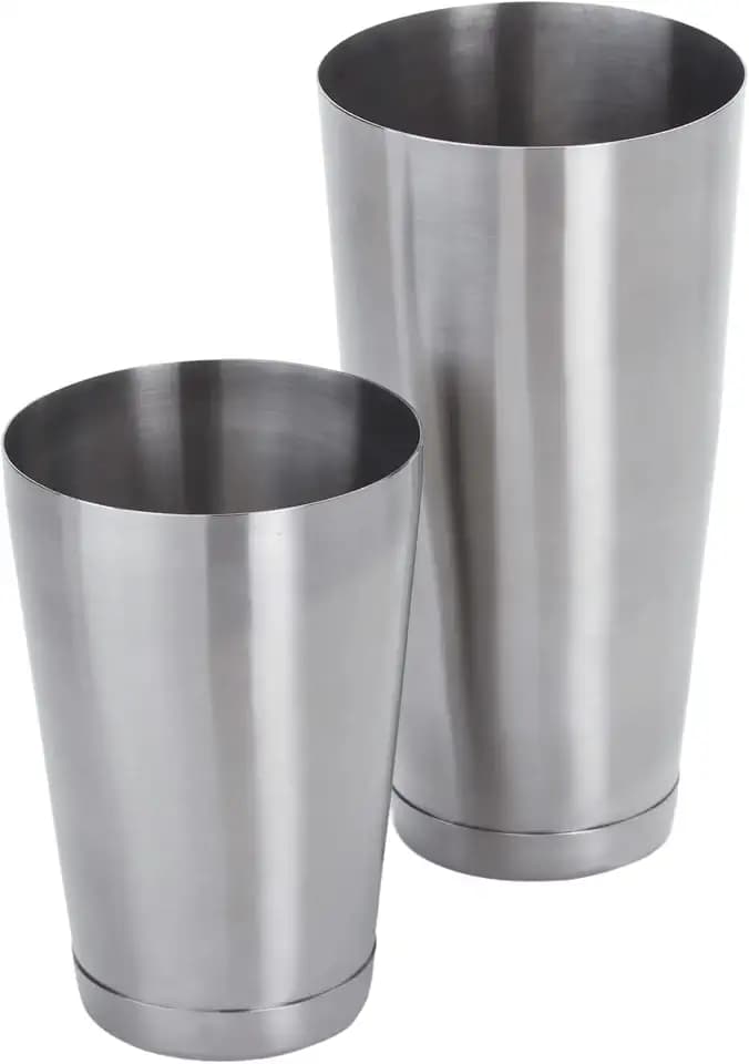American Metalcraft BSSET Boston Shaker Set, Stainless Steel, Weighted, 18 oz. and 28 oz.