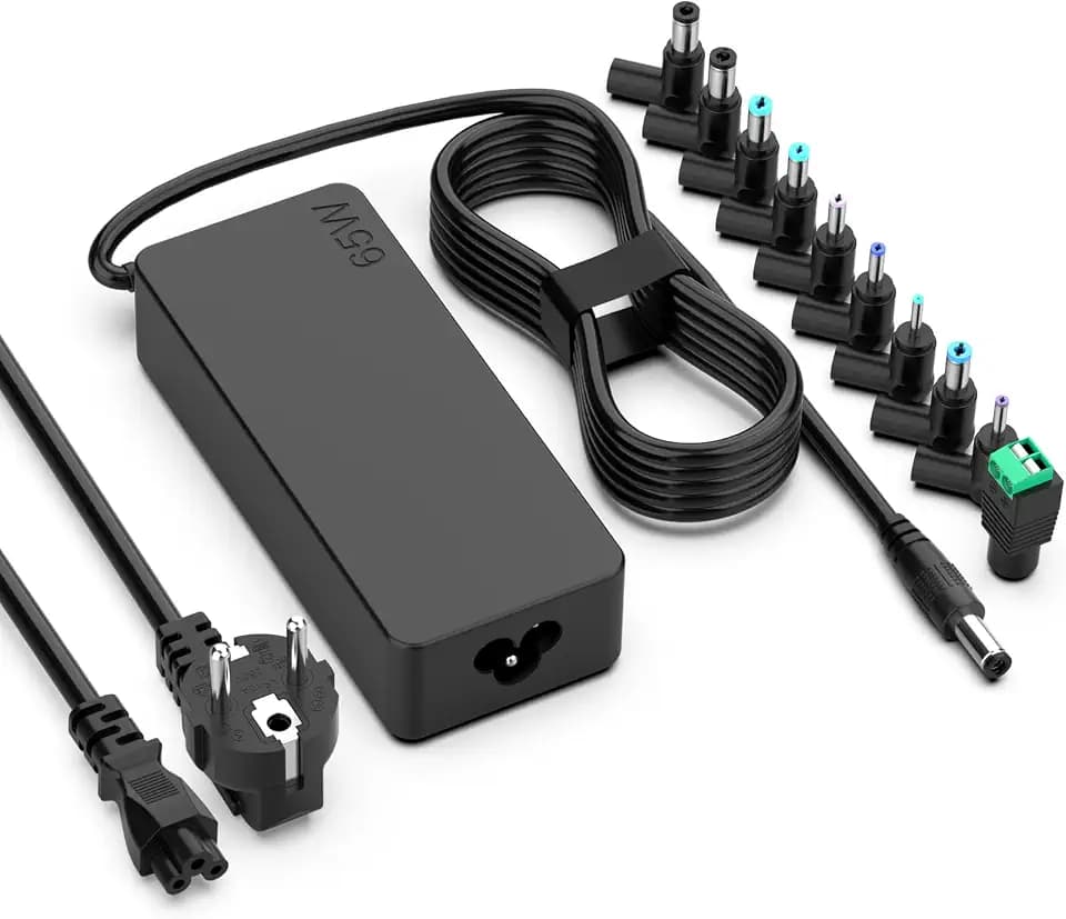 shefor Universal 12V 5A Netzteil 60W AC/DC Adapter mit 10 DC-Adaptern