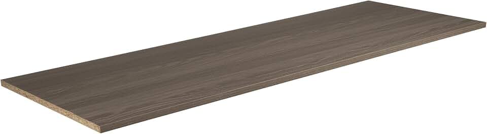 ClosetMaid SuiteSymphony Wood Top Closet Shelf, 48-Inch Wide, Graphite Grey