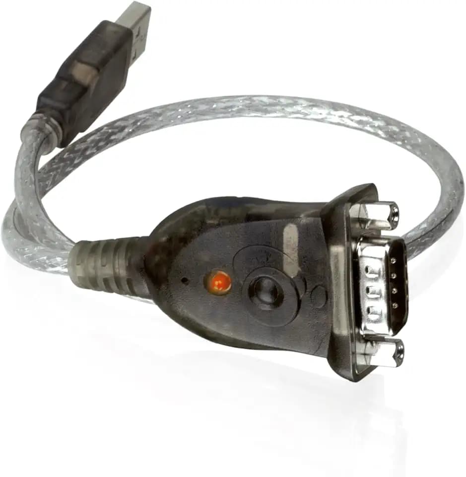 IOGEAR USB auf RS-232 Seriell Adapter DB-9-Stecker, 230 Kbps Datenübertragung, kompatibel mit Windows 11/10/8.1/8/7, macOS X 10.14, USB 2.0,kein IRQ