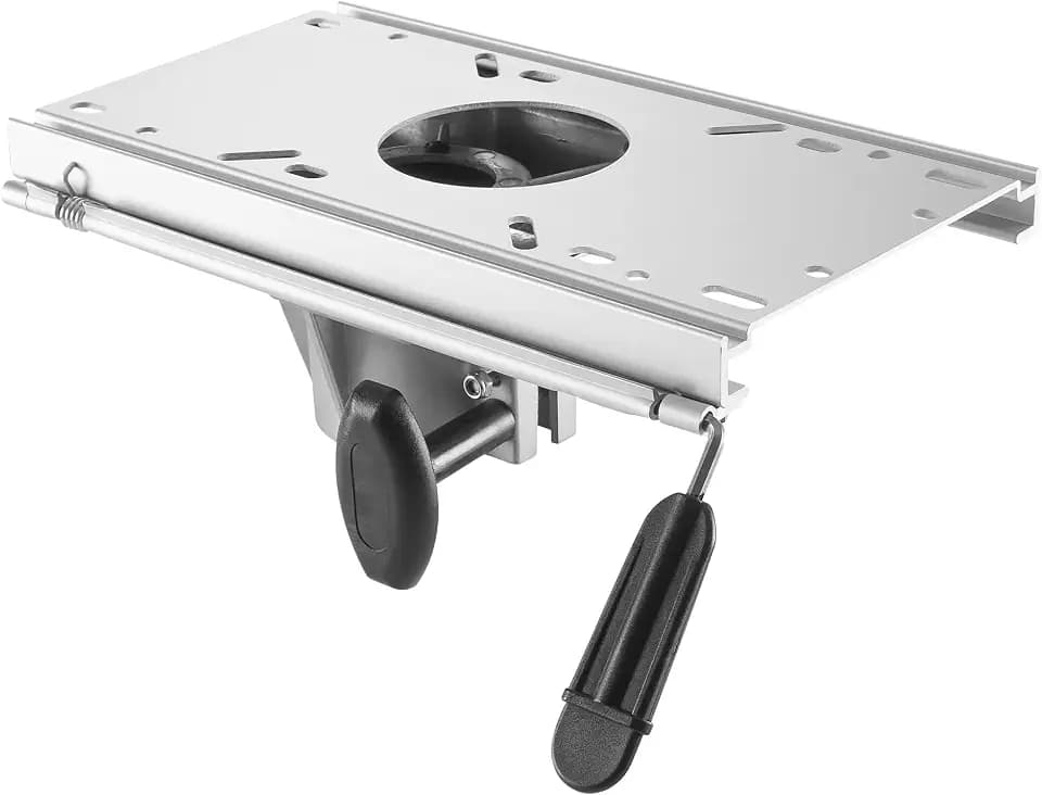 ONHI Boat Seat Pedestal Slide 2 7/8 Inch Aluminum Locking Mount