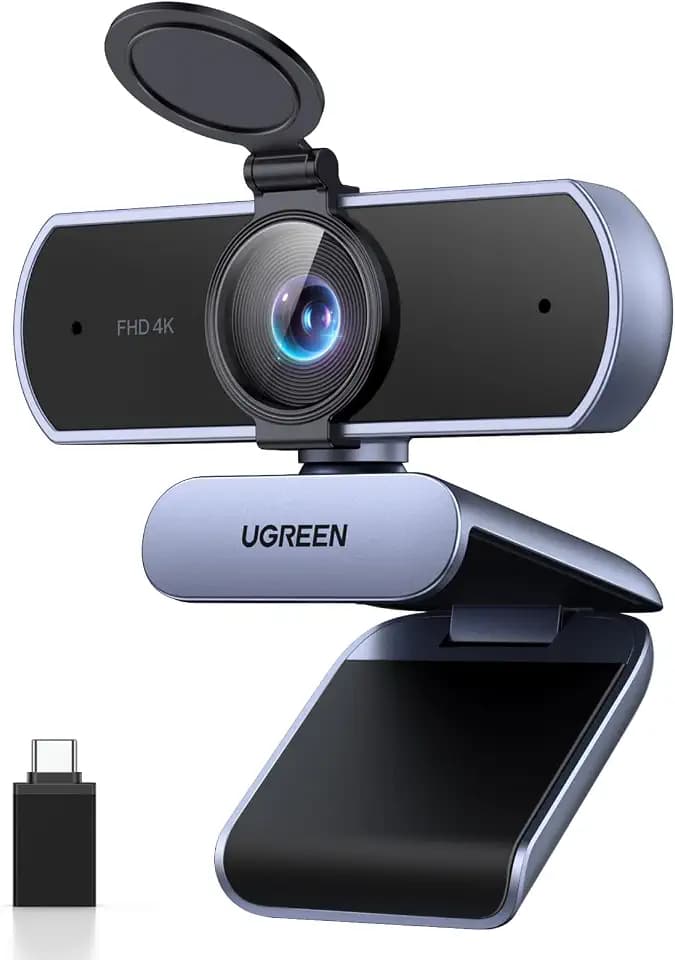 UGREEN FineCam Lite 4K, Autofokus, Dual-Mikrofon, mit Objektivabdeckung