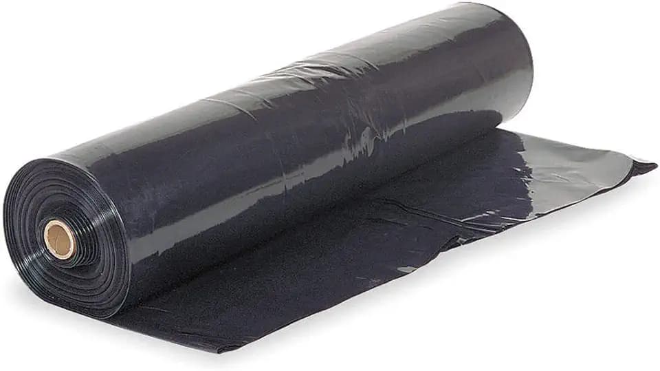 Farm Plastic Supply - Black Plastic Sheeting - 10 mil - (10' x 100') - Black Plastic Tarp, Polyethylene Vapor Barrier Plastic Sheeting, Painters Tarp, Roll of Heavy Duty Plastic