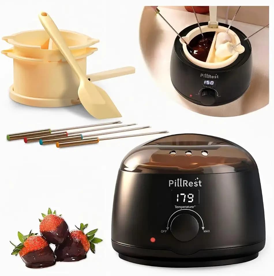Chocolate Melting Pot, Electric Fondue Pot Set for Candy Melts & Cake Pops