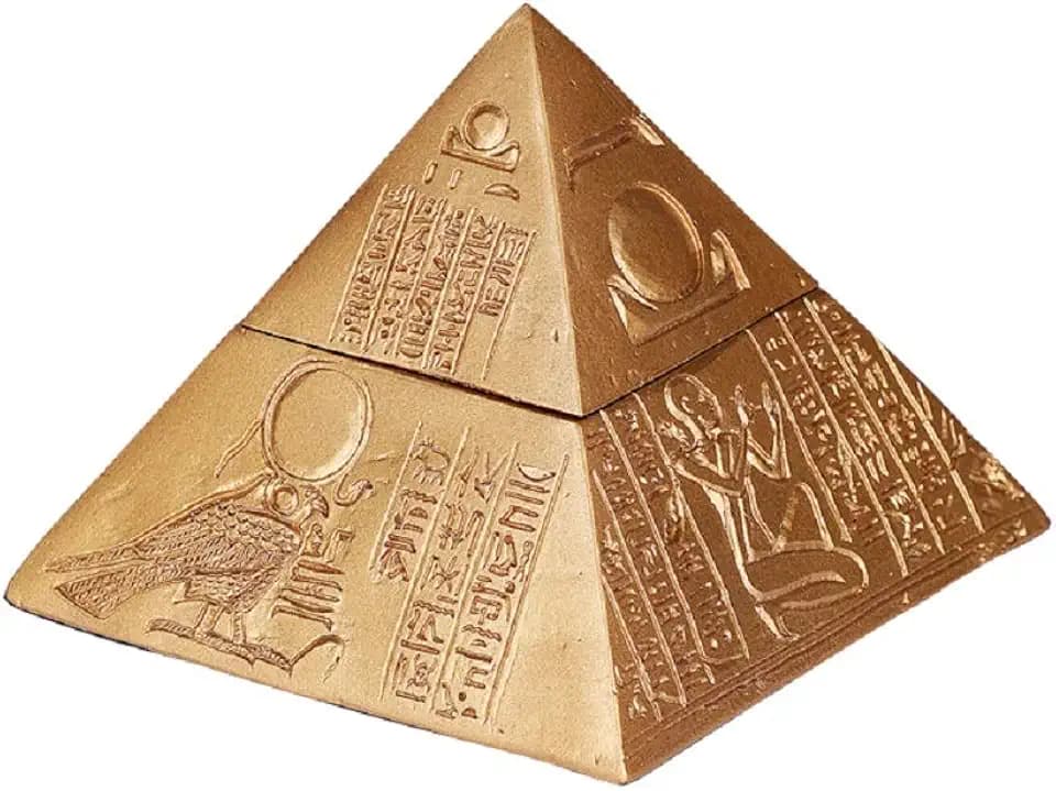 Pacific Trading Egyptian Pyramid Jewelry Trinket Keepsake Box Container New