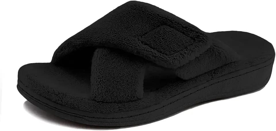 BCSTUDIO Women's Orthopedic House Fuzzy Slippers with Arch Support