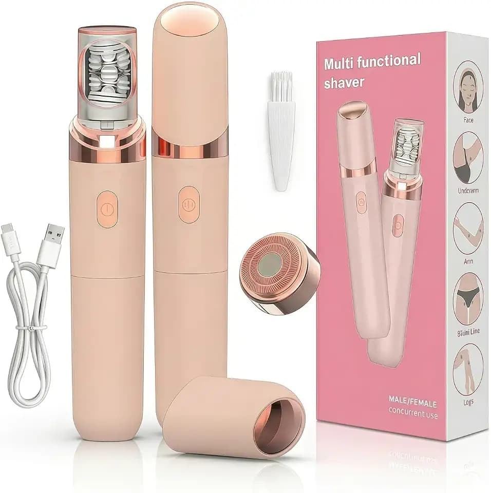 Facial Hair Remover for Women,Face Epilator for Women,Rechargeable Cordless Electric Facial Epilator with LED — for Face, Upper Lip, and Chin,Suitable for Facial
