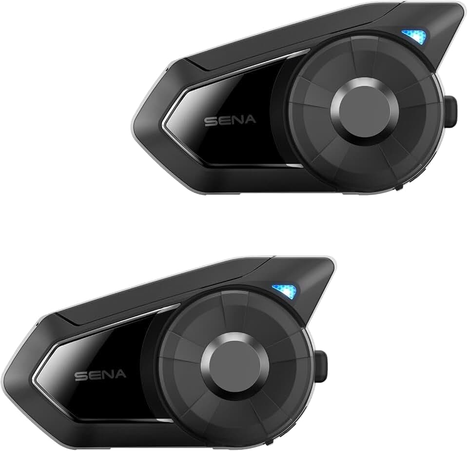 Sena 30K Bluetooth Headset für Motorräder/Mesh Kommunikationssystem mit HD Lautsprechern, Doppelpack