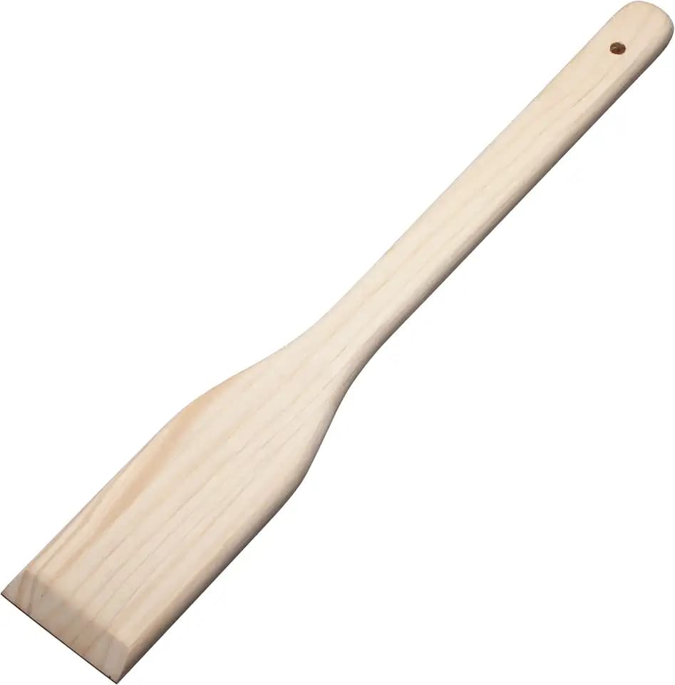 Winco 24" Brown Wooden Stirring Paddle