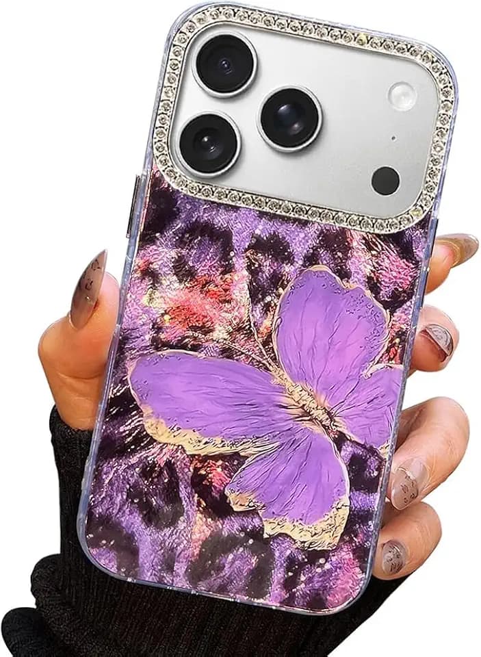 I-MGAE-IN-AR for iPhone 18 Pro Max/iPhone 17 Pro Max Case Lilac Butterfly