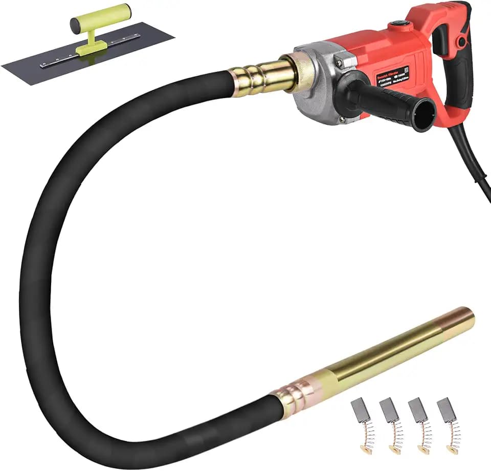 Seeutek Concrete Vibrating Tool, 1600W Cement Vibrator with 6.6ft Shaft Rod