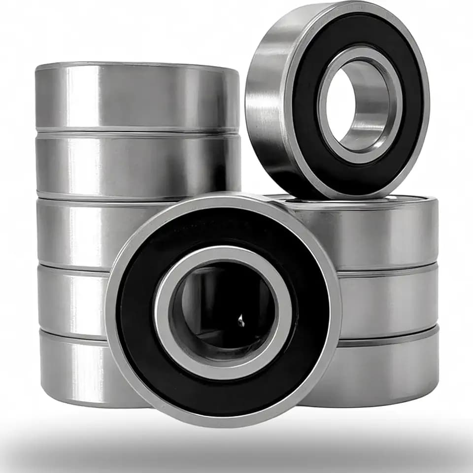 10 Pack 6206-2RS Double Rubber Seal Deep Groove Ball Bearings 30x62x16 mm, Pre-Lubricated and Stable Performance and Cost Effective Bearings