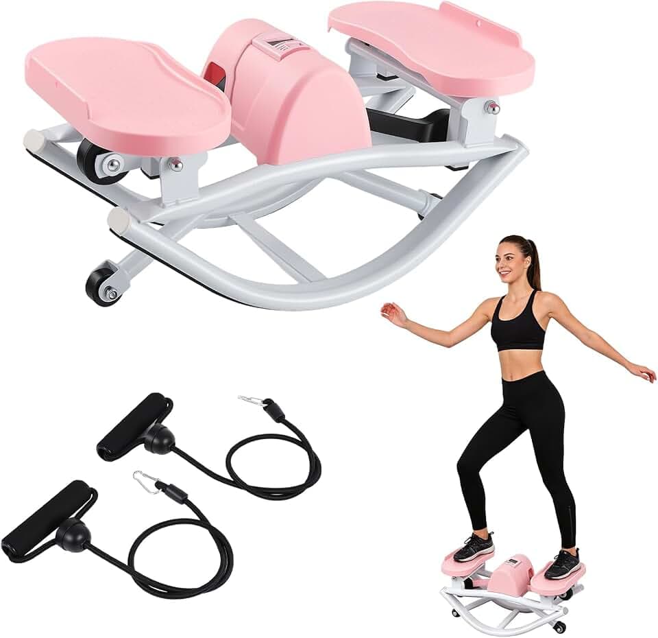 Rock Stepper for Exercise at Home, Low Impact Balance Board Side Stepper