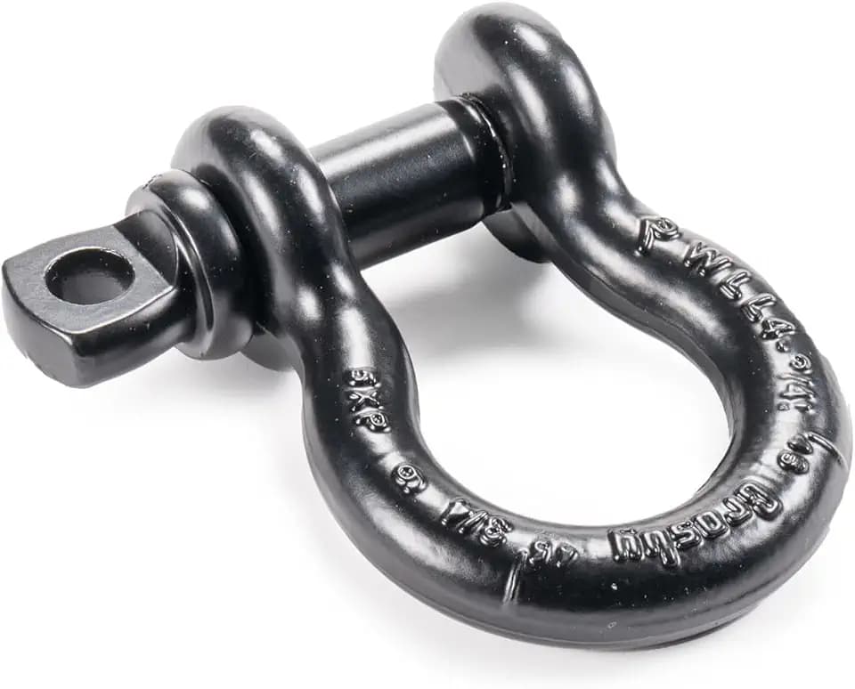 Factor 55 Steel 3/4" Crosby Shackle - Black
